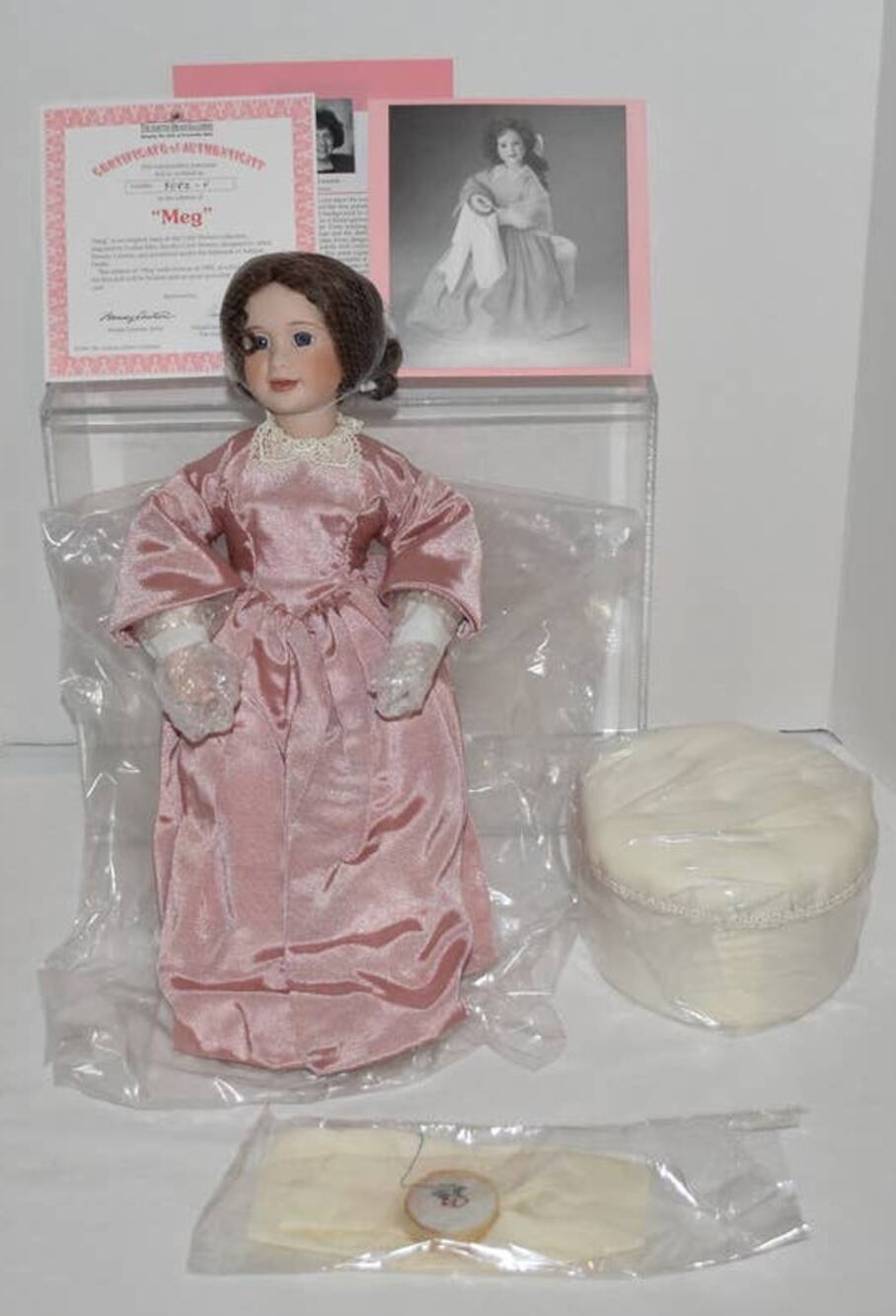 Ashton Drake Meg Doll Wendy Lawton Porcelain Little Women Box COA